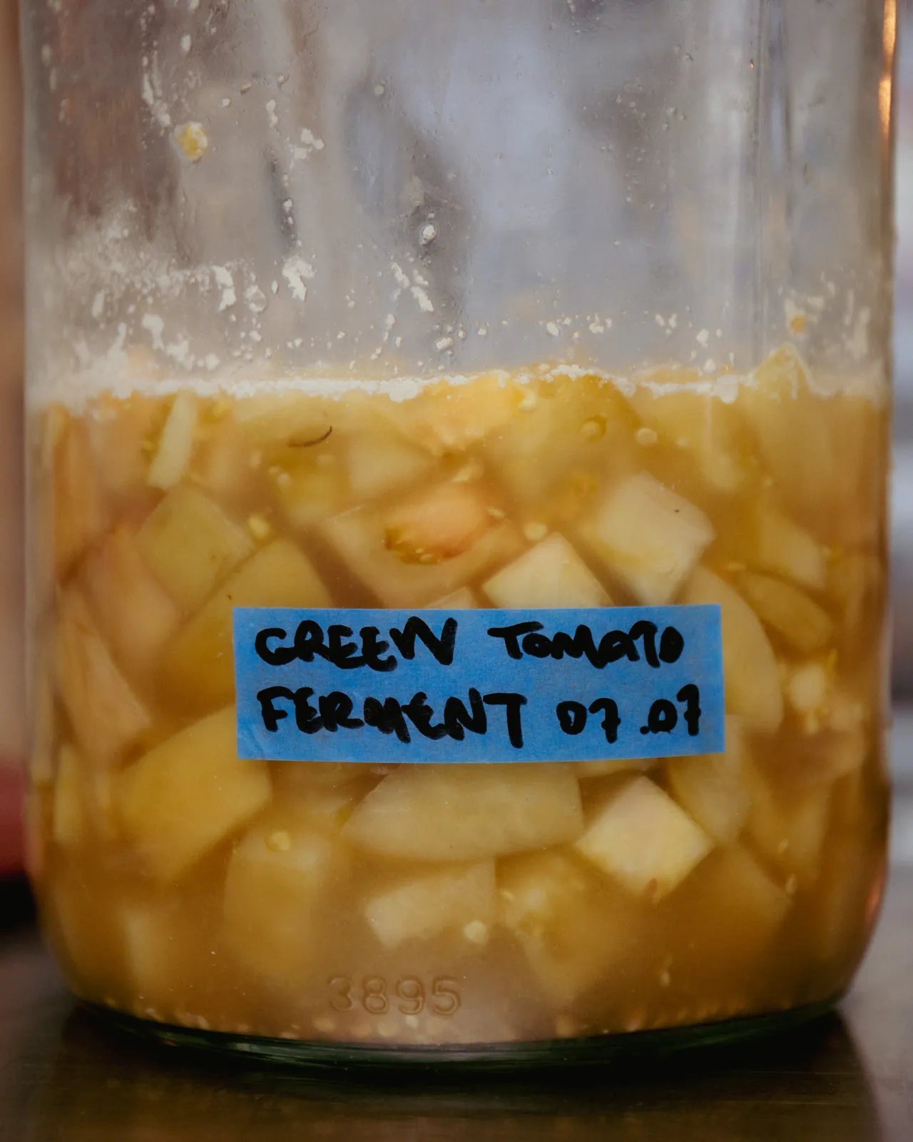a labelled ferment jar