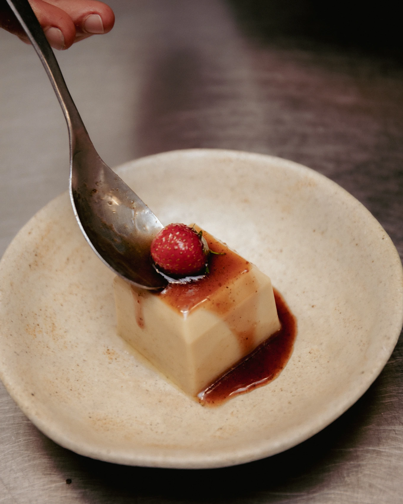 fig leaf panna cotta 3 · prep