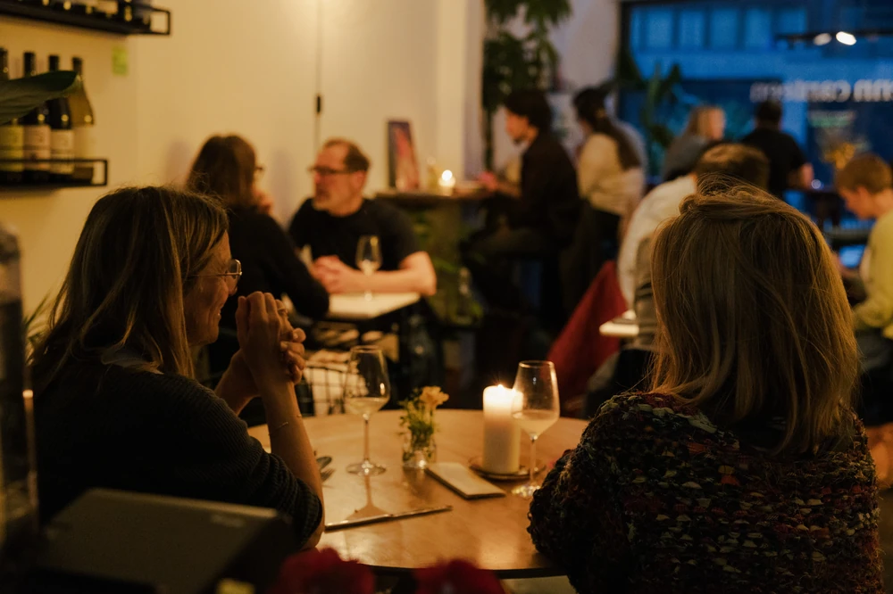 Intimate candlelit dinner at Venn Canteen